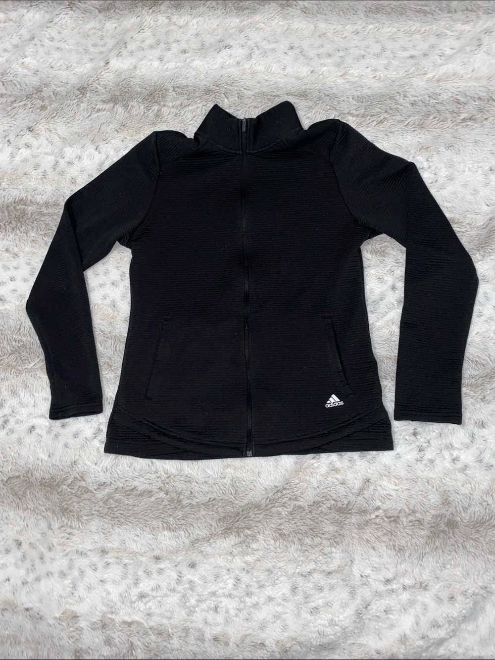 adidas Women's Black Full-Zip Utility Jacket